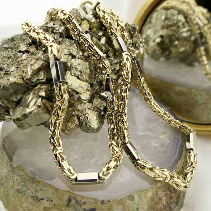 Image 2 of Two-tone gold king chain | 52.5 cm