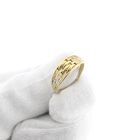 Image 9 of Tricolor gold interwoven ring