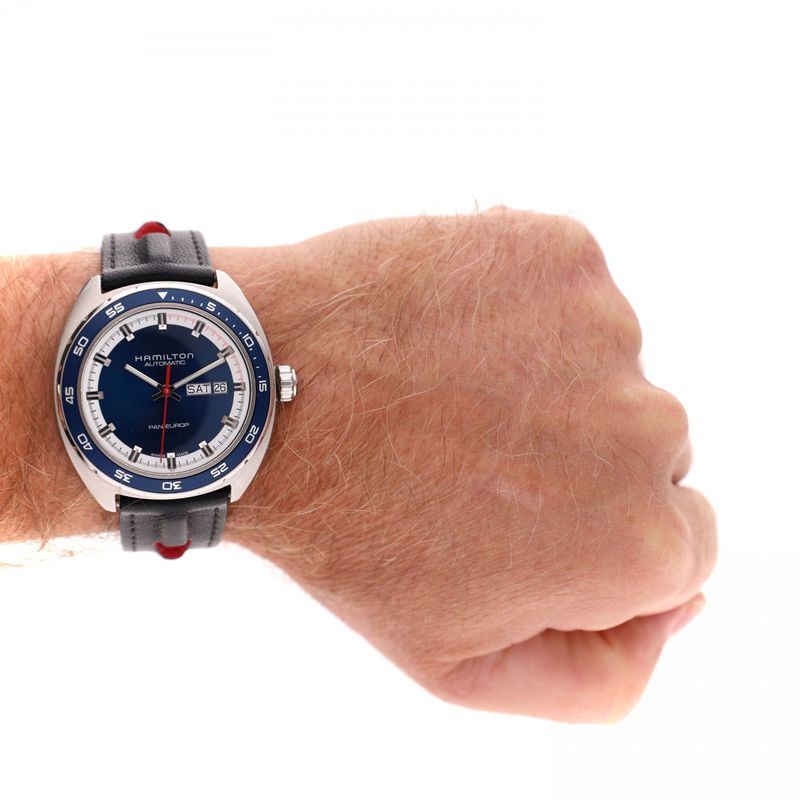 Image 15 of Hamilton Pan-Europ Automatic H354050; Men's Watch