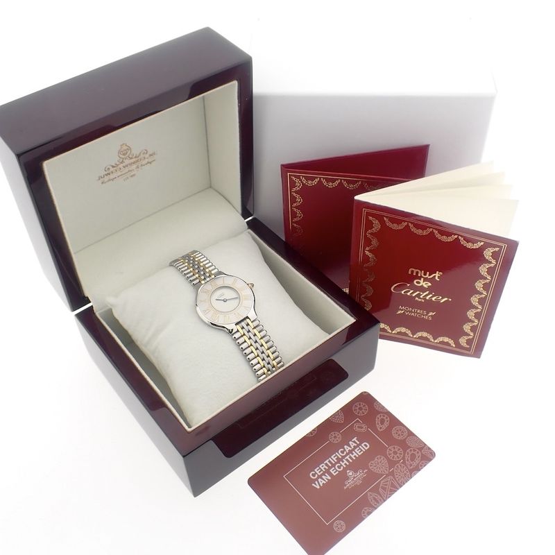 Image 5 of Cartier Must 21; Gold/steel women's watch