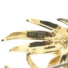 Image 6 of Luxurious gold brooch; Floral design