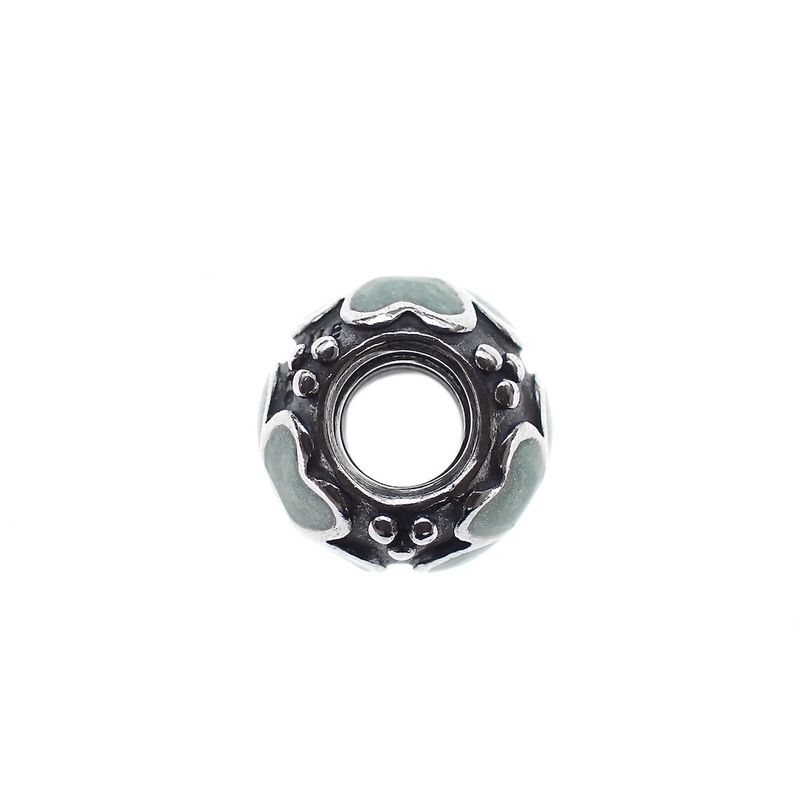 Image 6 of Pandora charm; Silver; Blue Daisy