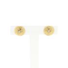 Image 1 of Gold stud earrings with diamond 0.01 ct.
