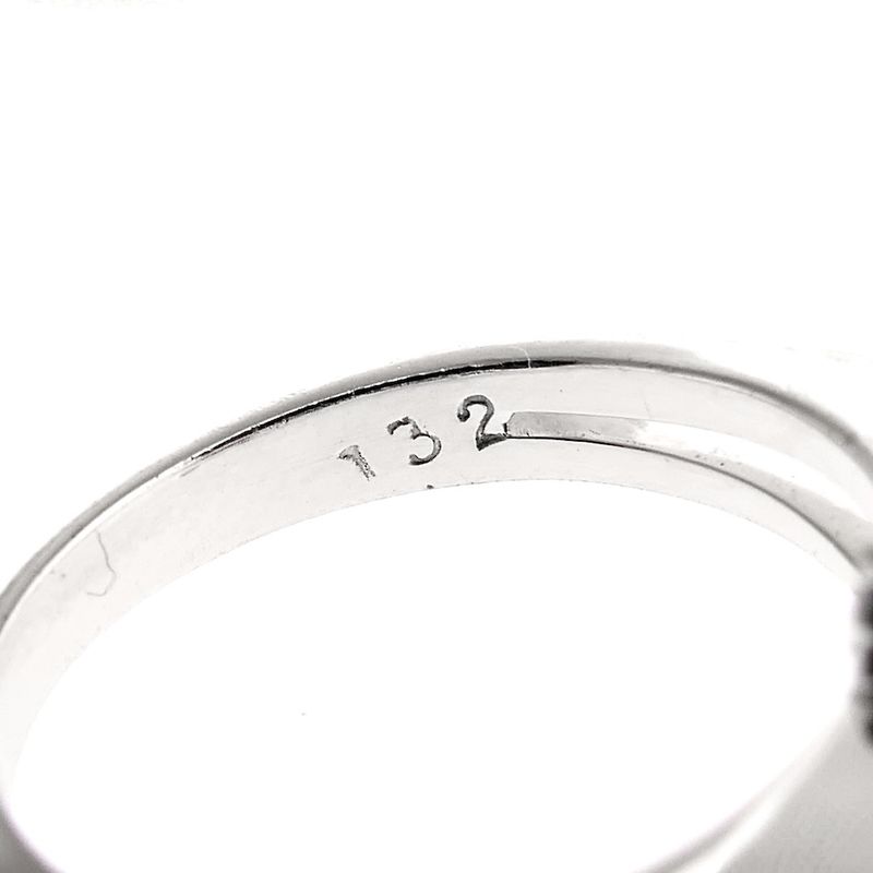 Image 5 of White gold ring with pink sapphire and diamond; 0.06 ct.