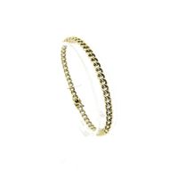 Gold gourmet link bracelet | 19 cm