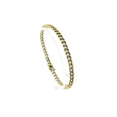 Image 1 of Gold gourmet link bracelet | 19 cm