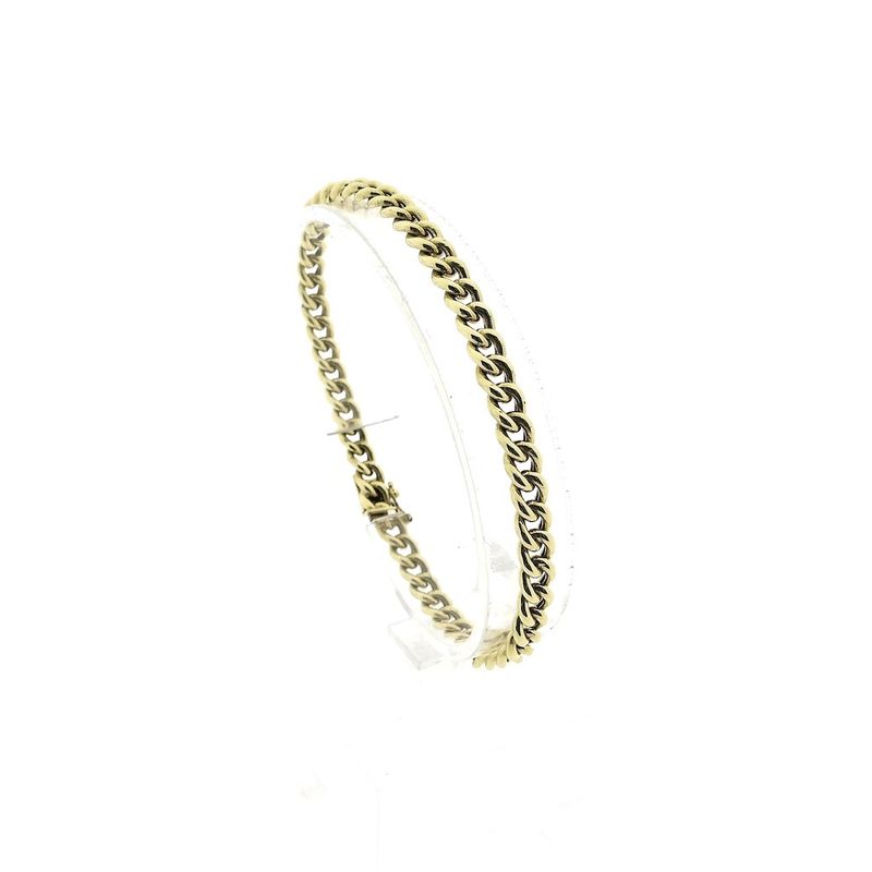 Image 1 of Gold gourmet link bracelet | 19 cm