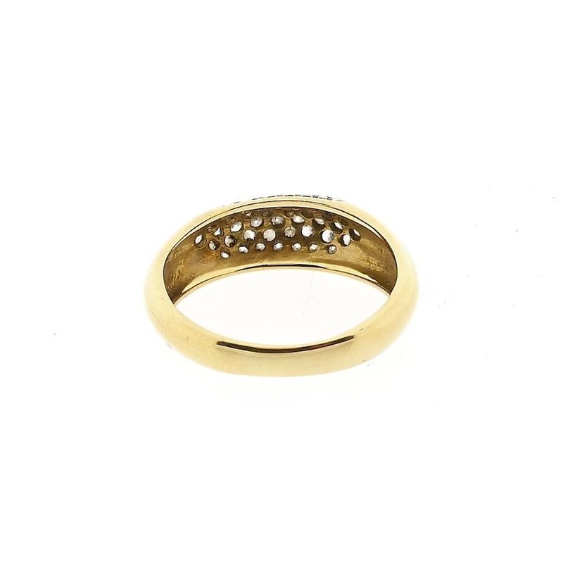 Image 4 of Gold Pavé Ring with Zirconia