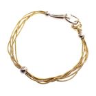 Image 4 of Two-tone gold snake link bracelet; Cetas