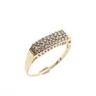 Image 1 of Gold ring pavé set with diamonds | approx. 0.14 ct.