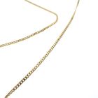 Image 4 of Gold necklace with a fixed pendant and zirconia | 41.5 cm