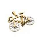 Image 6 of Two-tone gold pendant of a racing bicycle