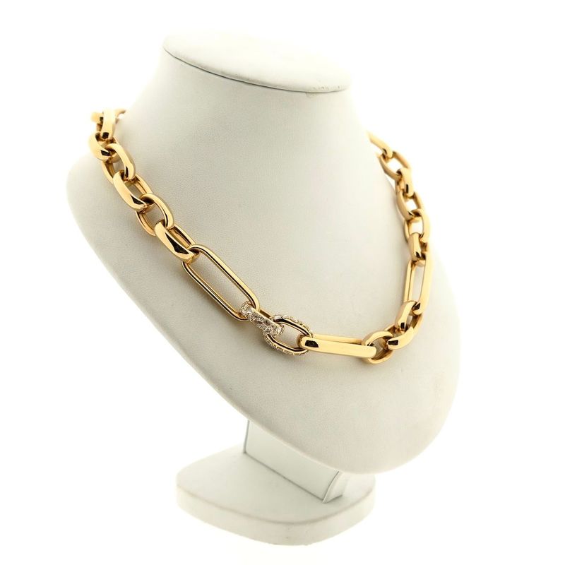 Image 4 of ROOS1835; Rose Gold Necklace with Diamonds; 1.78 ct.