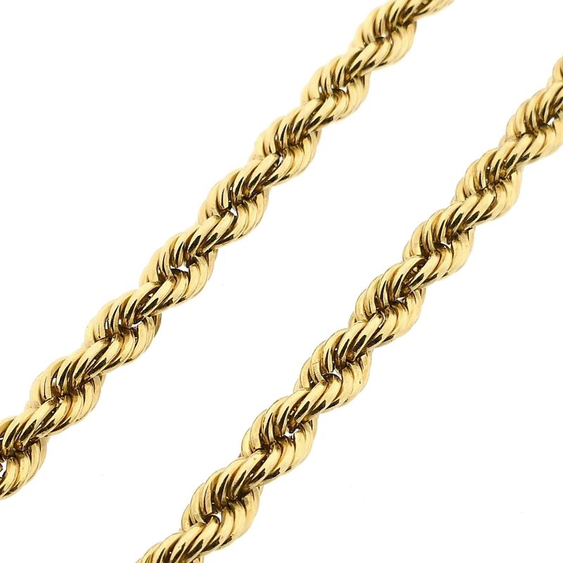 Image 6 of Twisted Gold Link Chain; 18K; 46 cm