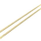Image 8 of Gold flat gourmet link chain | 41 cm
