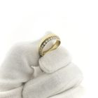 Image 10 of Two-tone gold ring with diamond; 0.26 ct.