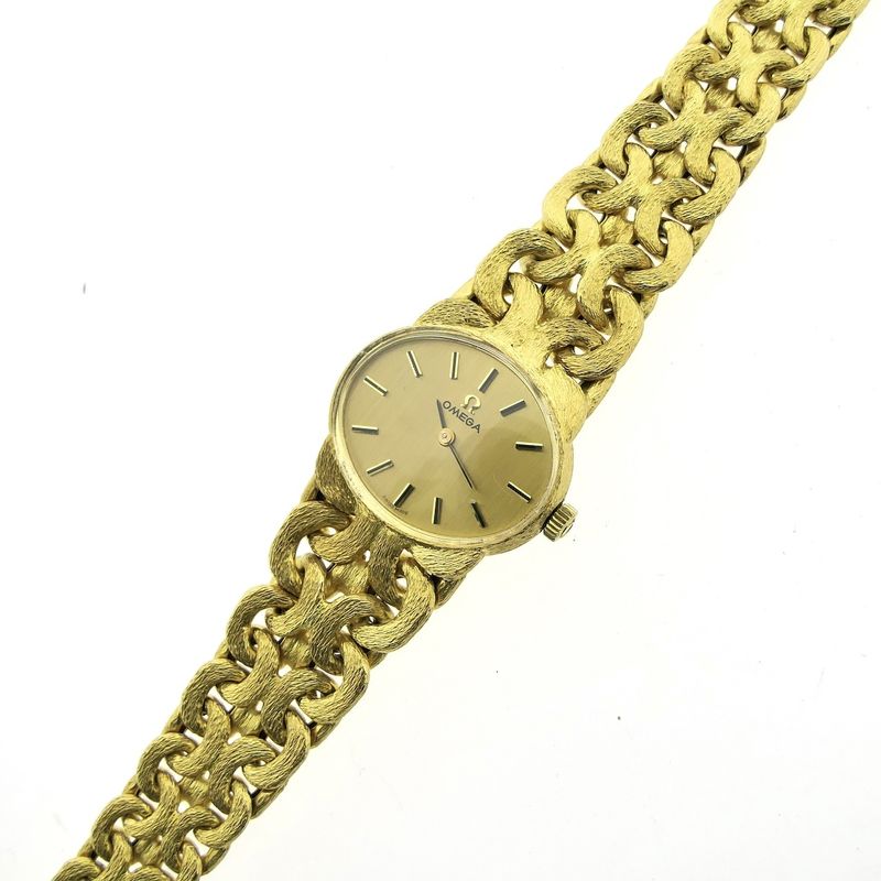 Image 17 of Omega Geneva Bracelet Watch; 18k Gold Women's Watch