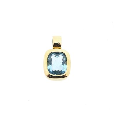 Image 1 of 8 Carat Pendant with Aquamarine