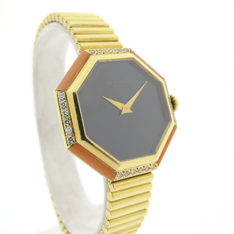 Image 18 of Favre Leuba 'Cocktail'; Vintage 18K yellow gold women's watch with diamonds