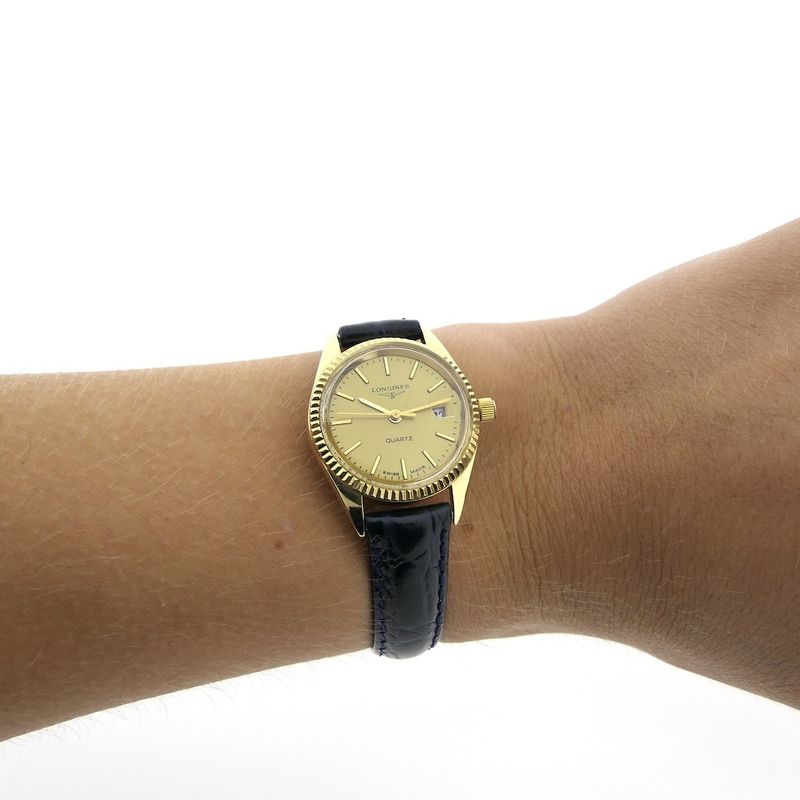 Image 13 of Longines Datejust; Vintage 18k gold women's watch