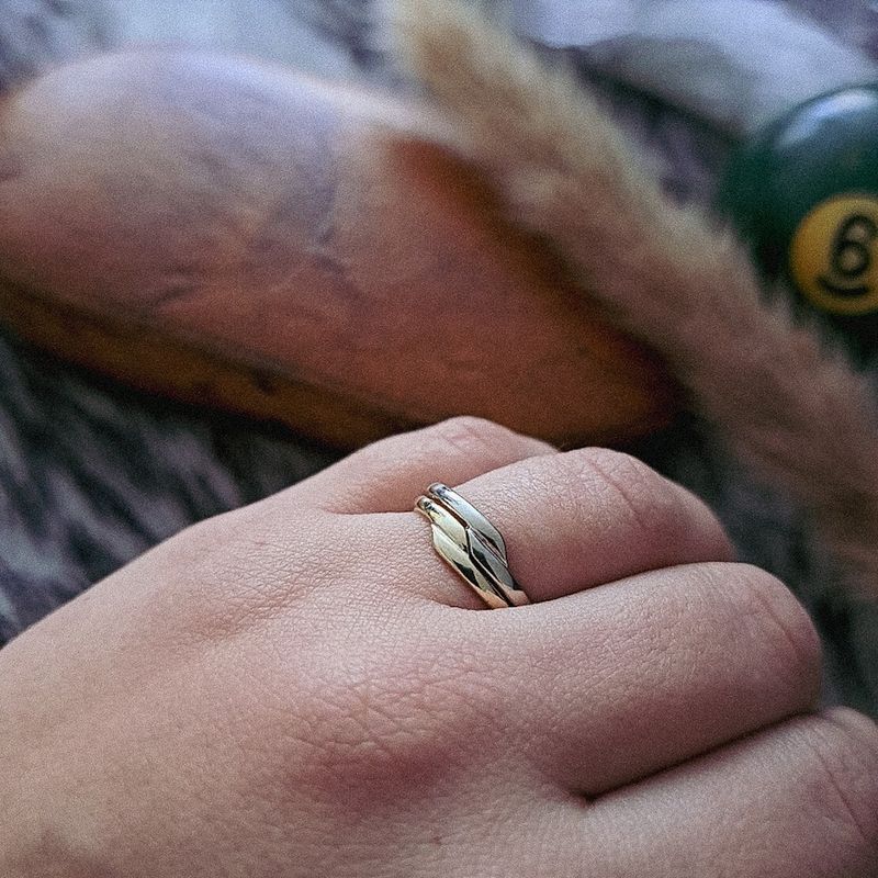 Image 4 of Two-tone gold fantasy ring