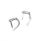 Image 4 of White gold stud earrings with zirconia