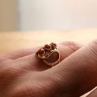 Image 7 of Gold Ring with Blood Coral
