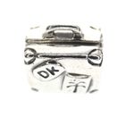 Image 3 of Pandora charm; Silver; Suitcase Charm