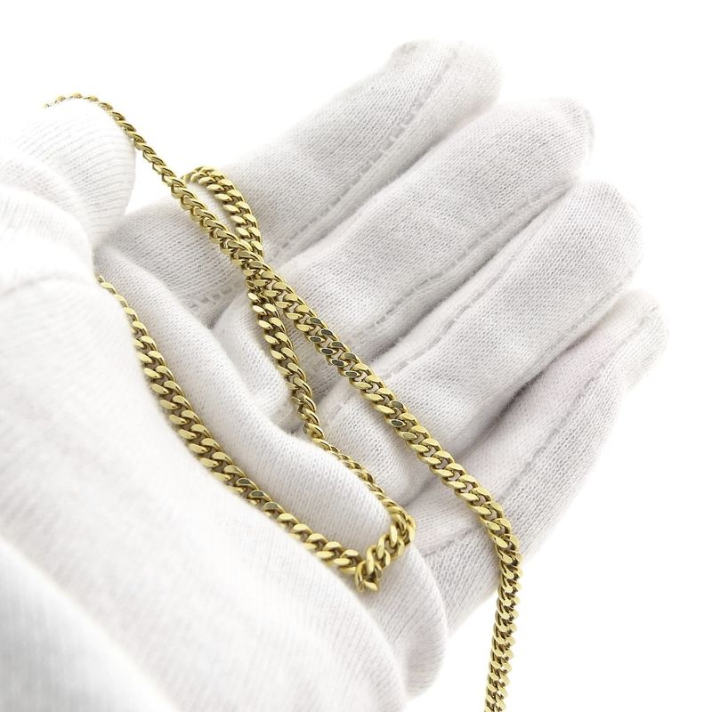 Image 7 of Gold gourmet link necklace | 39 cm