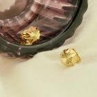 Image 2 of Gold faceted stud earrings