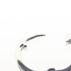 Image 6 of White gold earrings with diamond; 0.08 ct. | Ø 12.9 mm