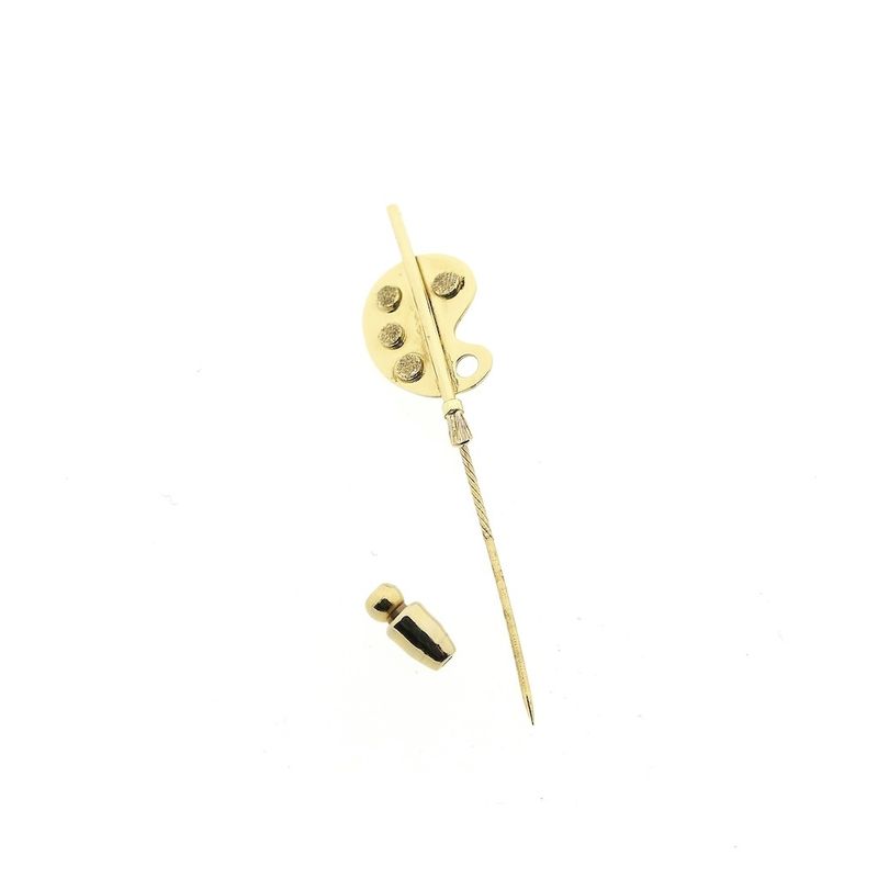 Image 4 of Gold lapel pin of a painter's palette