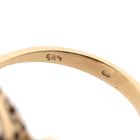 Image 9 of Gold entourage ring with garnet