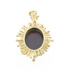 Image 4 of Vintage gold pendant with garnet