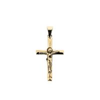 Gold pendant of a cross with corpus