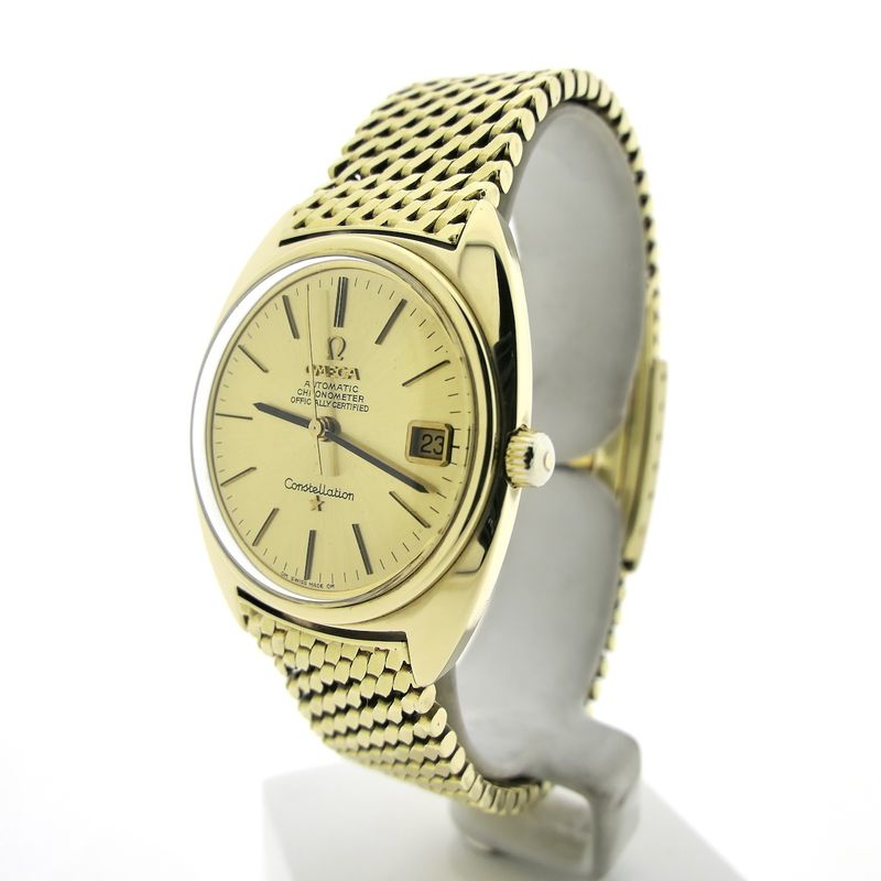 Image 2 of Omega Constellation Automatic Chronometer 168.009; Vintage 14k. gouden heren horloge