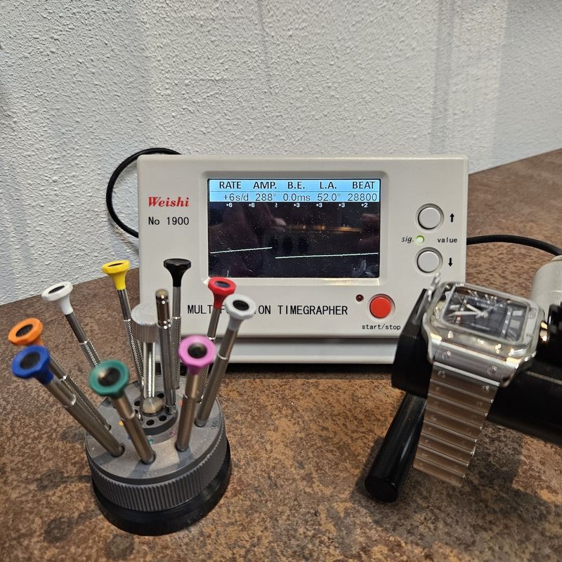 Image 22 of Cartier Santos 'Large' 4072 WSSA0018; Automatic men's watch