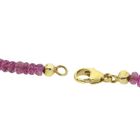 Image 6 of Pink tourmaline beaded necklace with gold clasp | 45.5 cm