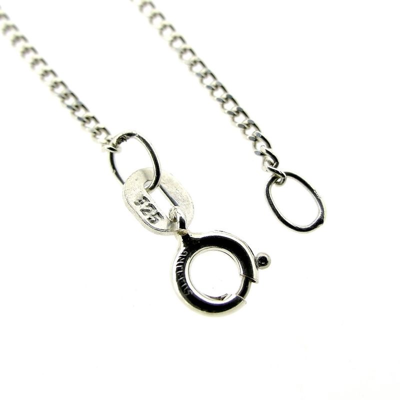 Image 5 of Silver basic gourmet link chain; 39 cm