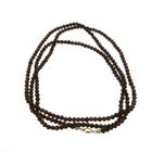 Image 8 of Glass bead necklace/saucer with gold clasp; Antique/vintage | 116 cm