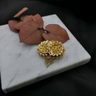 Image 6 of Antique gold old Dutch brooch of a hat bell