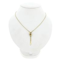 Gold Cardano Necklace with Diamond
