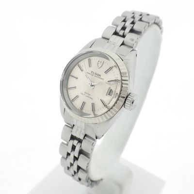 Image 2 of Tudor Princess Oysterdate; Automatisch dames horloge met witgouden bezel