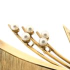 Image 3 of Vintage gold brooch with pearls