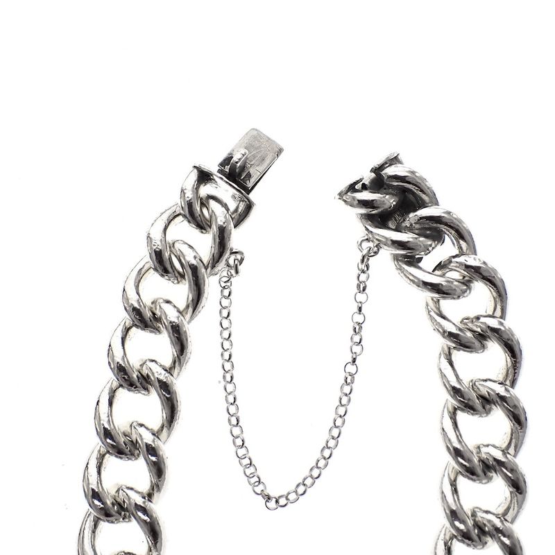Image 4 of Robust silver gourmet link bracelet