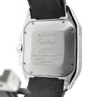 Image 8 of Cartier Santos 100 XL Chronograph 'Factory-Set' Diamonds 2891; 18k white gold watch with diamonds