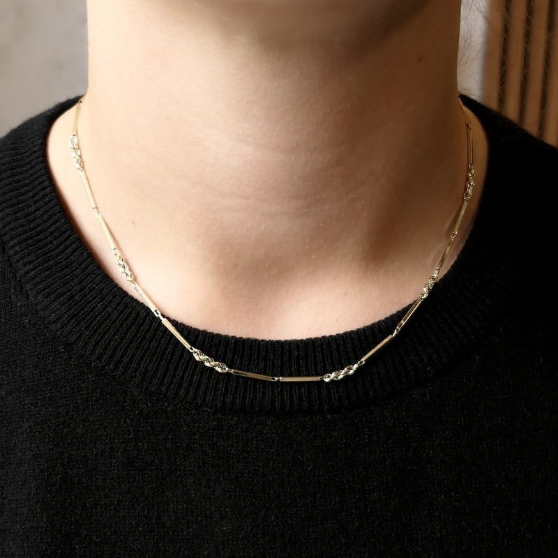 Image 8 of Golden fantasy link chain | 41.5 cm