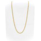 Image 1 of Gold square king chain | 60 cm
