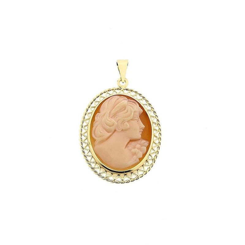 Image 1 of Gold pendant with cameo
