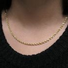Image 11 of Gold twisted link chain | 45 cm